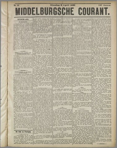 Middelburgsche Courant 1920-04-06