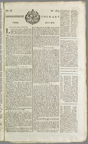 Zierikzeesche Courant 1814-04-08