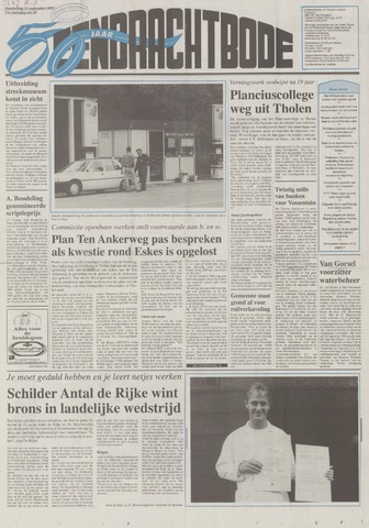 Eendrachtbode /Mededeelingenblad voor het eiland Tholen 1995-09-21