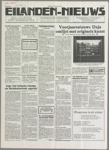 Eilanden-nieuws. Christelijk streekblad op gereformeerde grondslag 1986-02-11