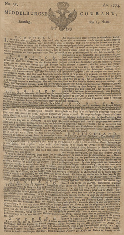 Middelburgsche Courant 1774-03-12