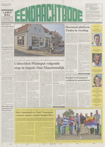 Eendrachtbode /Mededeelingenblad voor het eiland Tholen 2011-07-07