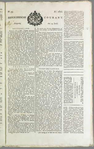 Zierikzeesche Courant 1821-07-24