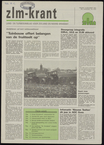 Zeeuwsch landbouwblad ... ZLM land- en tuinbouwblad 1992-11-13