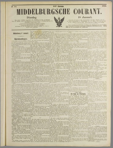 Middelburgsche Courant 1910-01-18