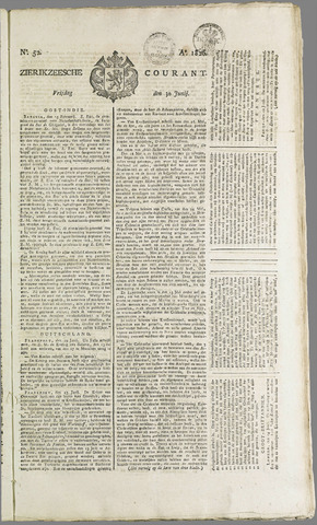 Zierikzeesche Courant 1826-06-30