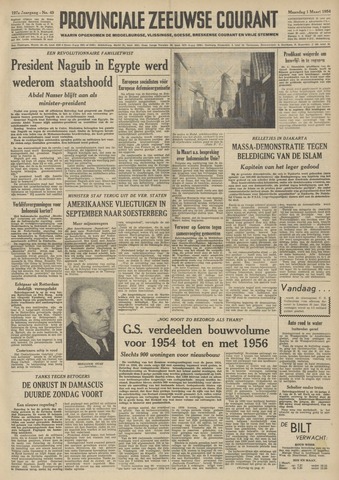 Provinciale Zeeuwse Courant 1954-03-01