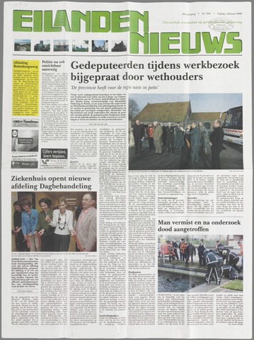 Eilanden-nieuws. Christelijk streekblad op gereformeerde grondslag 2008-02-01