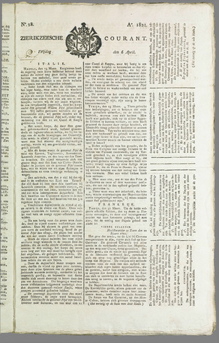 Zierikzeesche Courant 1821-04-06