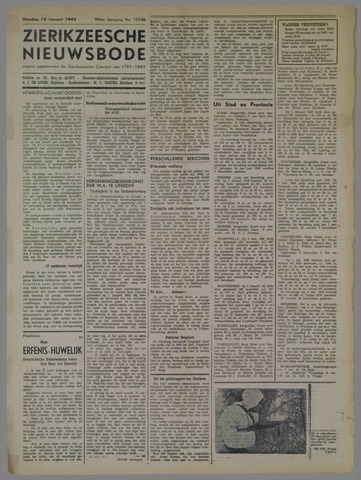 Zierikzeesche Nieuwsbode 1943-01-12