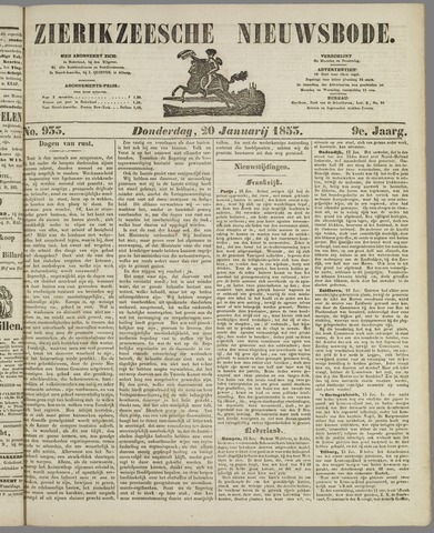 Zierikzeesche Nieuwsbode 1853-01-20