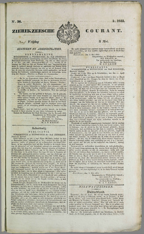 Zierikzeesche Courant 1833-05-03