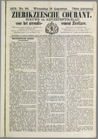 Zierikzeesche Courant 1875-08-18