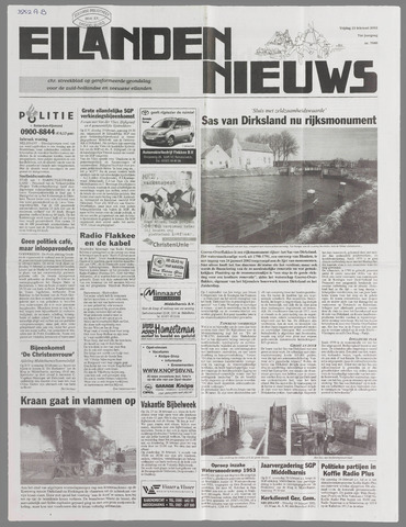 Eilanden-nieuws. Christelijk streekblad op gereformeerde grondslag 2002-02-15