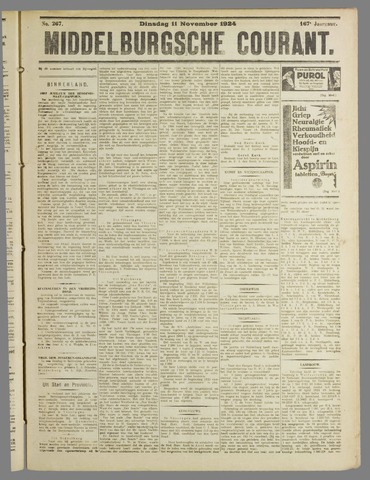 Middelburgsche Courant 1924-11-11