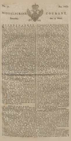 Middelburgsche Courant 1772-03-14