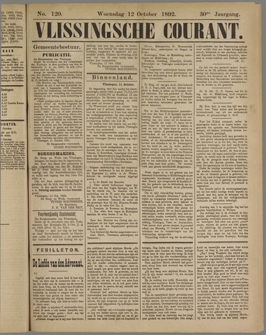Vlissingse Courant 1892-10-12