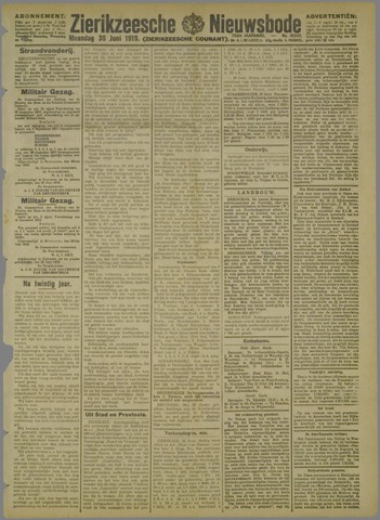 Zierikzeesche Nieuwsbode 1919-06-30