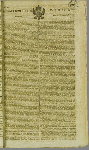 Middelburgsche Courant 1815-09-16