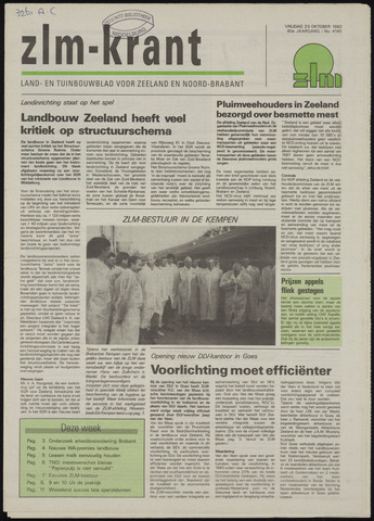 Zeeuwsch landbouwblad ... ZLM land- en tuinbouwblad 1992-10-23