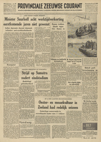 Provinciale Zeeuwse Courant 1958-04-23