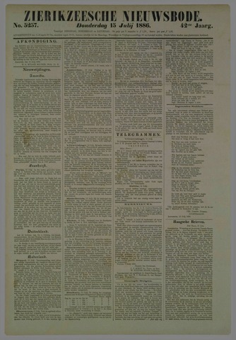 Zierikzeesche Nieuwsbode 1886-07-15