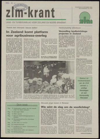 Zeeuwsch landbouwblad ... ZLM land- en tuinbouwblad 1992-12-24