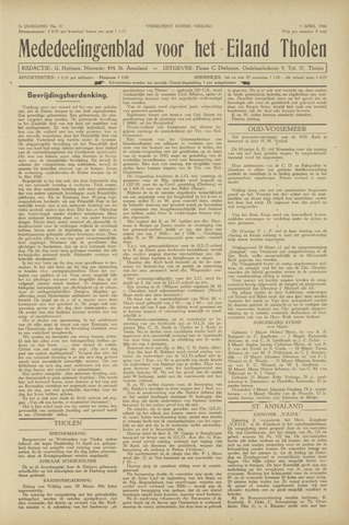 Eendrachtbode (1945-heden)/Mededeelingenblad voor het eiland Tholen (1944/45) 1946-04-05