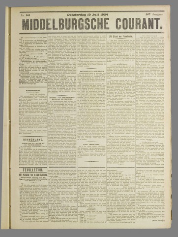 Middelburgsche Courant 1924-07-10