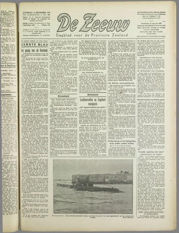 De Zeeuw. Christelijk-historisch nieuwsblad voor Zeeland 1940-09-14