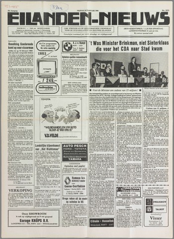 Eilanden-nieuws. Christelijk streekblad op gereformeerde grondslag 1984-02-24
