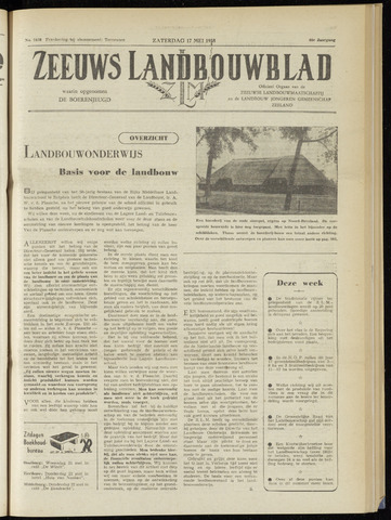 Zeeuwsch landbouwblad ... ZLM land- en tuinbouwblad 1958-05-17
