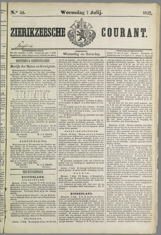 Zierikzeesche Courant 1852-07-07