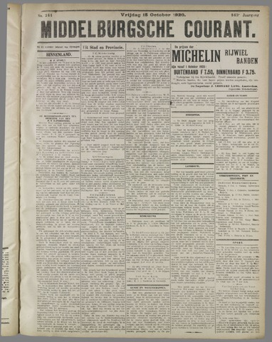 Middelburgsche Courant 1920-10-15