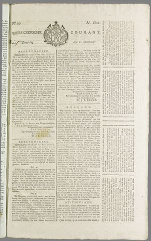 Zierikzeesche Courant 1821-12-11