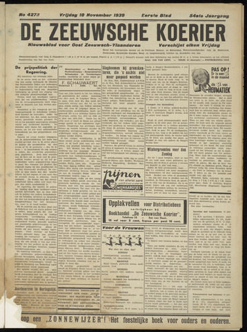 Zeeuwsche Koerier 1939-11-10