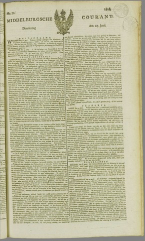 Middelburgsche Courant 1816-06-13
