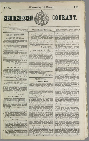 Zierikzeesche Courant 1858-03-24