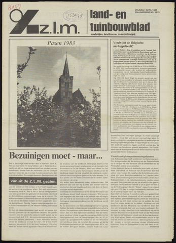 Zeeuwsch landbouwblad ... ZLM land- en tuinbouwblad 1983-04-01