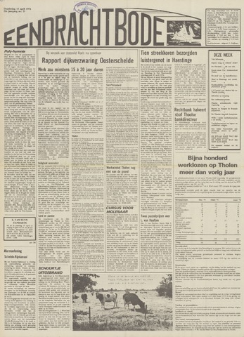 Eendrachtbode /Mededeelingenblad voor het eiland Tholen 1976-04-15