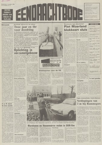 Eendrachtbode /Mededeelingenblad voor het eiland Tholen 1986-11-06