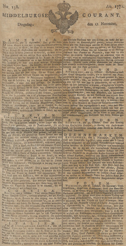 Middelburgsche Courant 1772-11-17