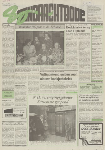 Eendrachtbode /Mededeelingenblad voor het eiland Tholen 1984-12-20