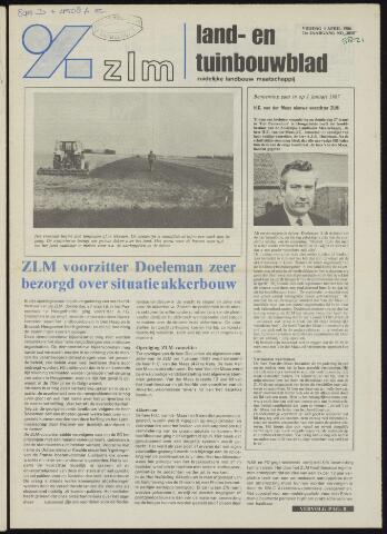 Zeeuwsch landbouwblad ... ZLM land- en tuinbouwblad 1986-04-04