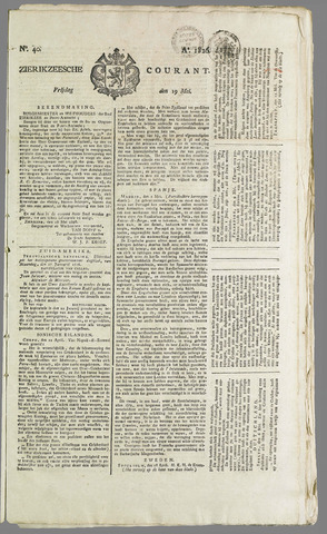 Zierikzeesche Courant 1826-05-19