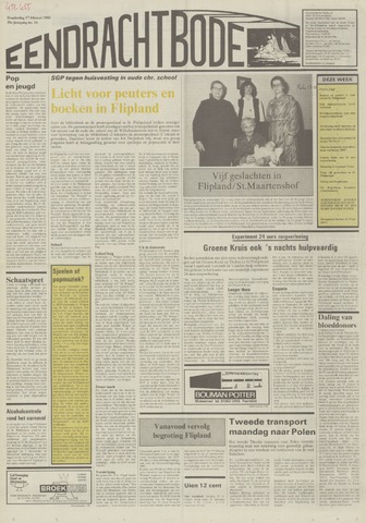 Eendrachtbode /Mededeelingenblad voor het eiland Tholen 1983-02-17