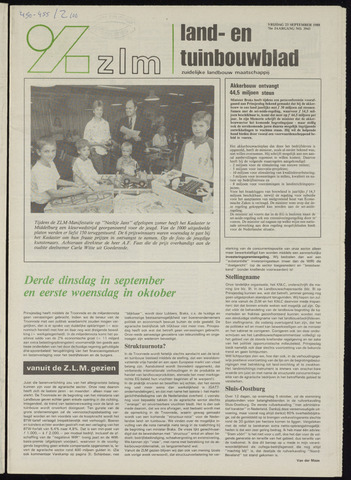Zeeuwsch landbouwblad ... ZLM land- en tuinbouwblad 1988-09-23