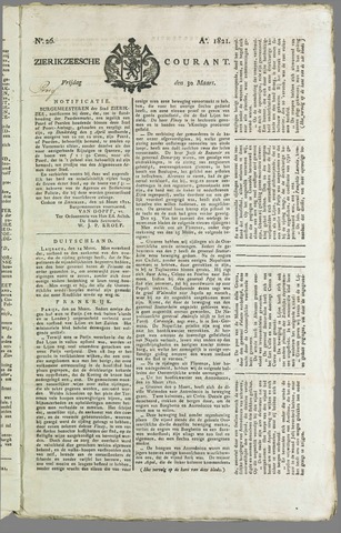 Zierikzeesche Courant 1821-03-30