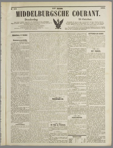 Middelburgsche Courant 1910-10-13