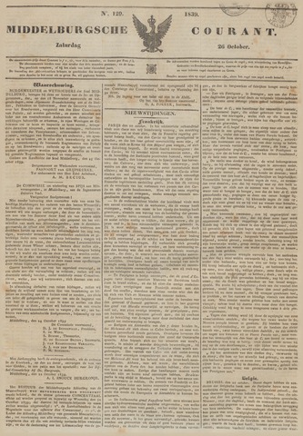 Middelburgsche Courant 1839-10-26